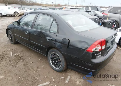 2005 Honda Civic Lx from USA, damaged, VIN 2HGES16565H513492